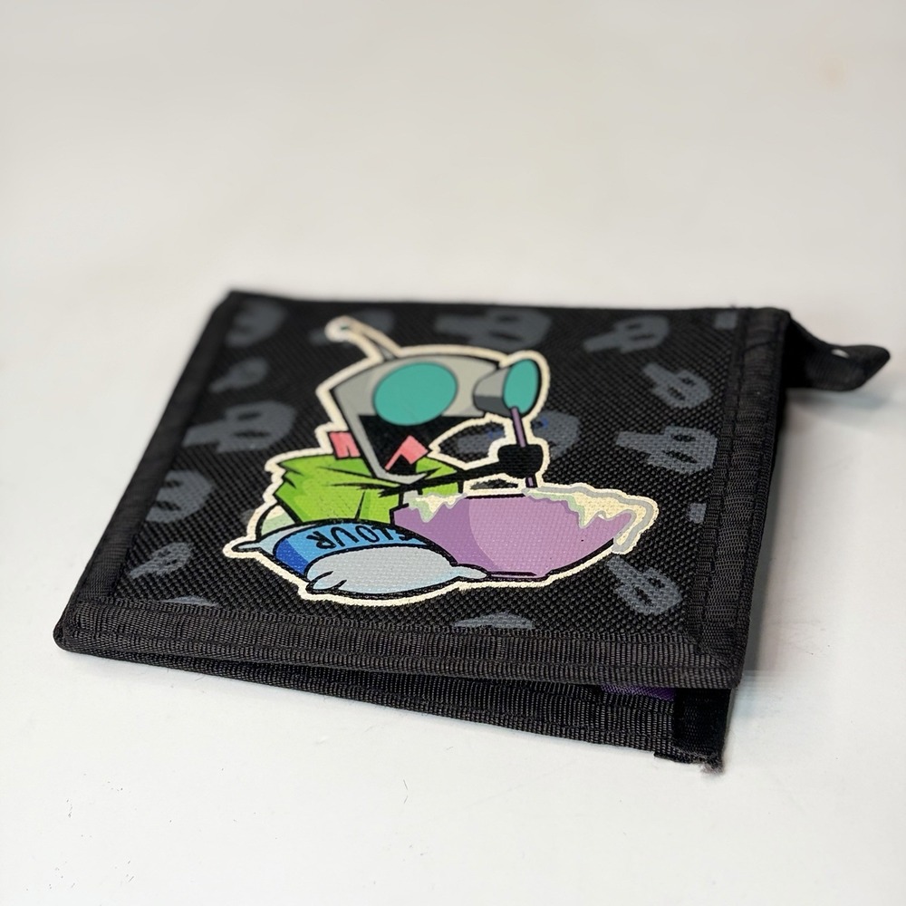 Invader Zim GIR Bifold Wallet Buckle-Down Nickelodeon Canvas Black